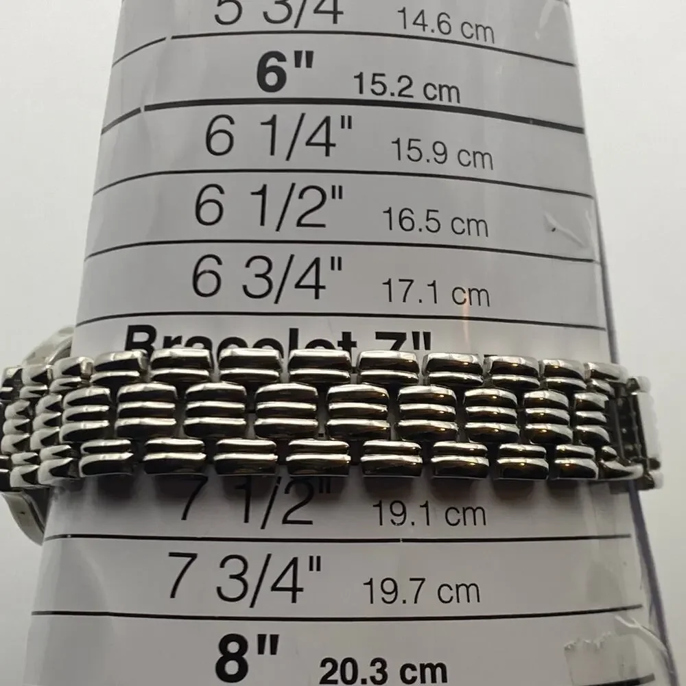 Elegant Fred Belay Ladies Silver Tone Stainless Steel Watch New Battery